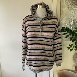 NWT Marc New York cotton blend hooded sweater size L